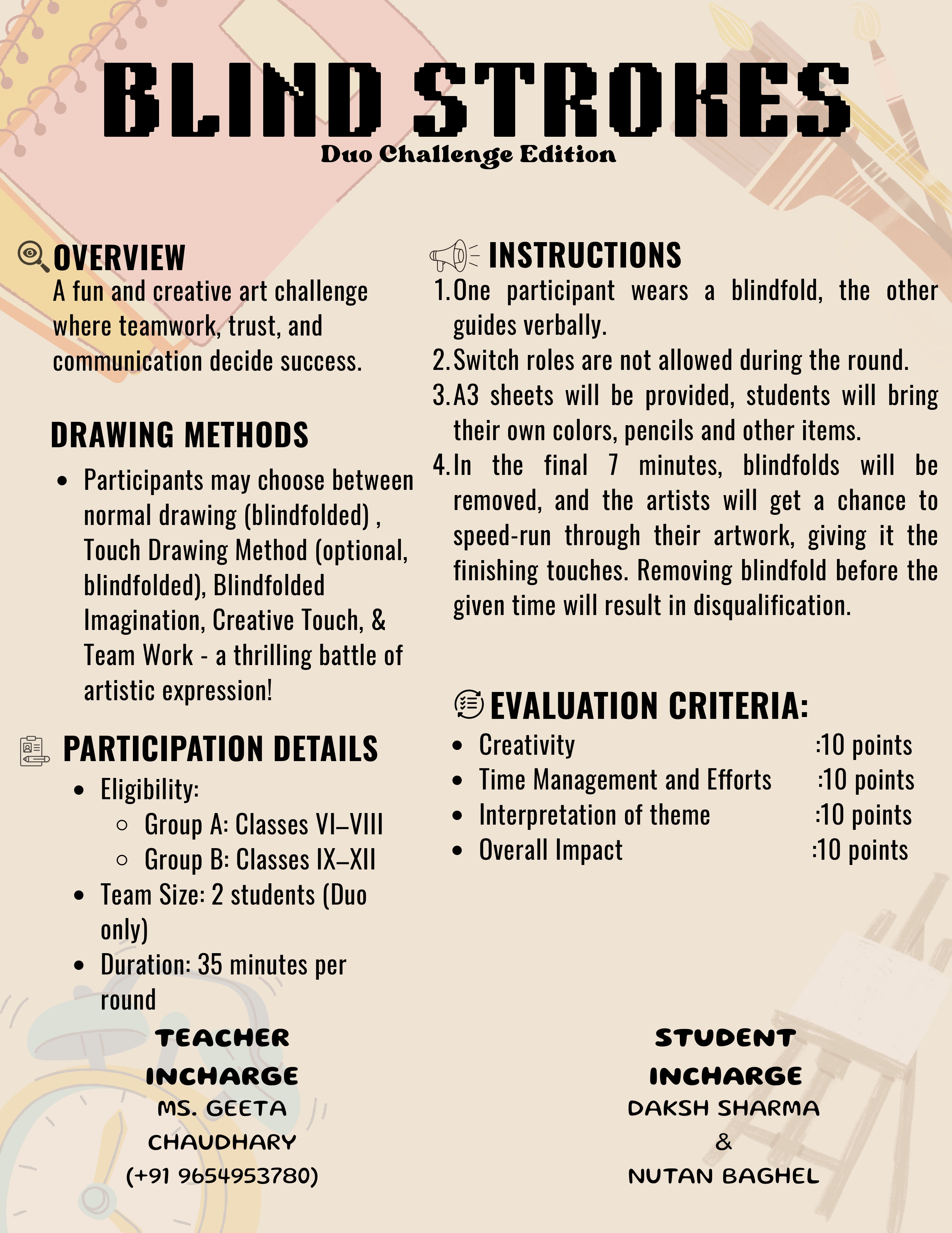 Blind Strokes Competition