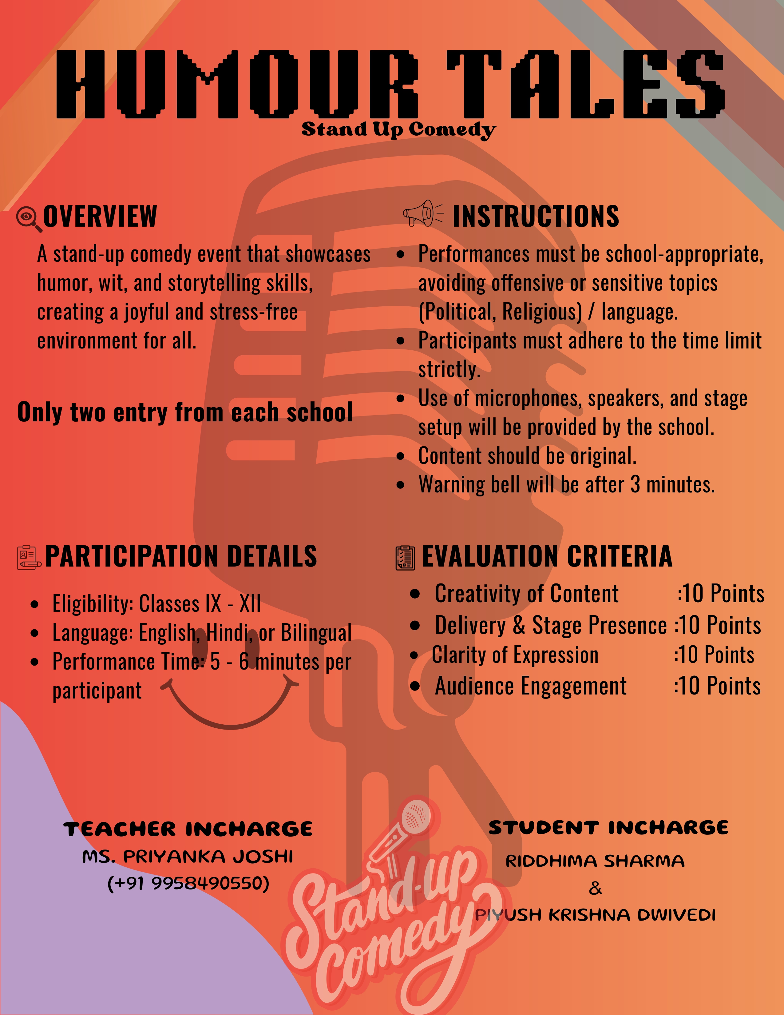 Humour Tales Stand-up Competition